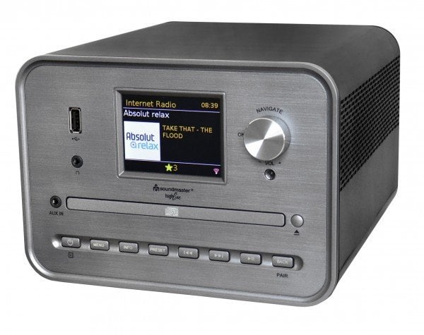 Radioodtwarzacz Soundmaster Soundmaster ICD1050SW przenośny system stereo Analogowe i cyfrowe 7 W DAB+, FM Szary Odtwarzacz mp3