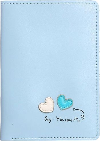 Accessorize Me Cienki portfel damski niebieski Serca WK15