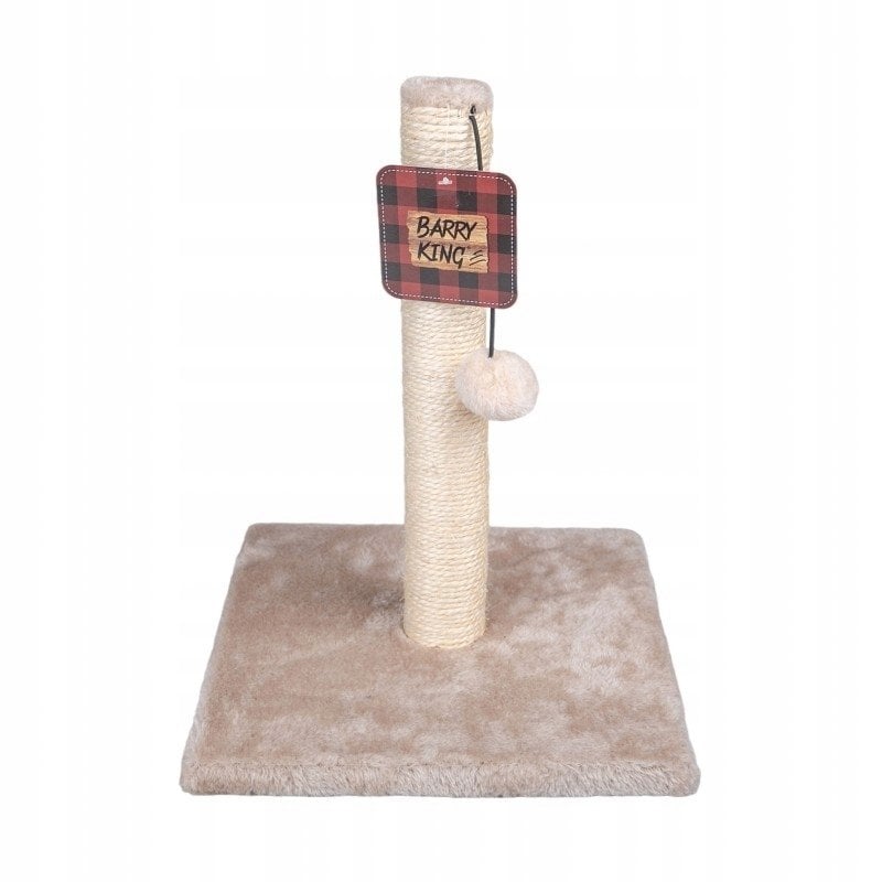 Barry King Drapak dla kota, beżowy, 37cm, na podstawie z piłką