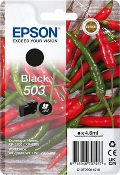 Tusz Epson Oryginalny Wkład Atramentowy Epson 503 Czarny