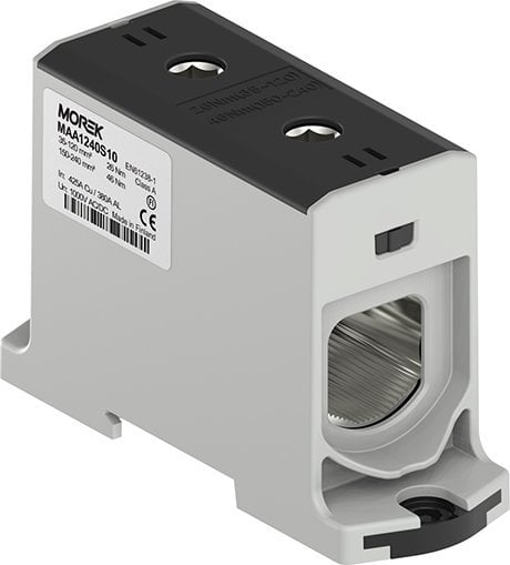 Złączka szynowa czarna 35-240mm Morek MAA1240S10 MOREK