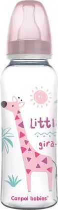 Canpol Butelka 250 ml dekorowana, róż 59/200 Canpol babies