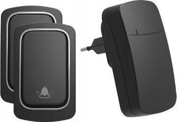 Spreest Dzwonek bezprzewodowy do drzwi + 2x nadajnik IP44