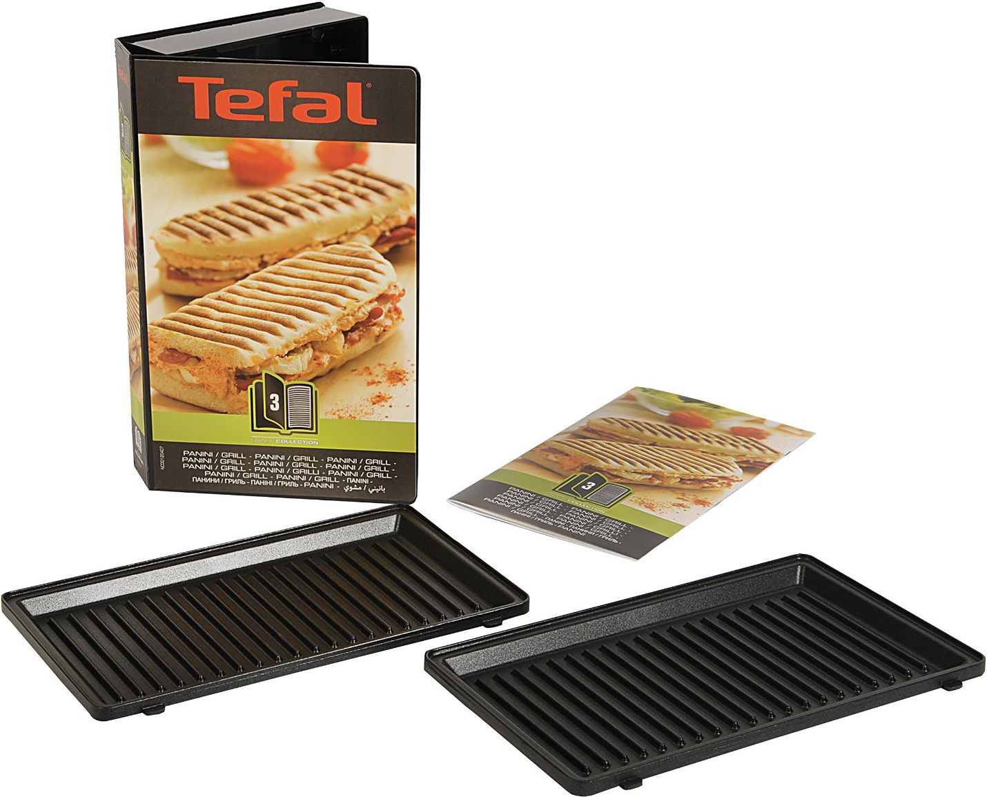 Tefal Płyty do opiekacza do grillowanych panini + książka (XA800312)