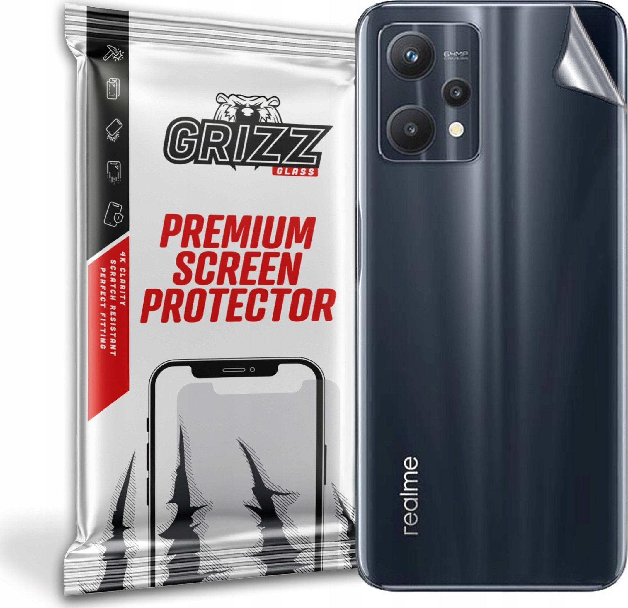 GrizzGlass Folia na tył Grizz Realme V25