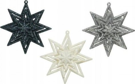 Kaemingk Zawieszka choinkowa świąteczna gwiazdki 11 cm