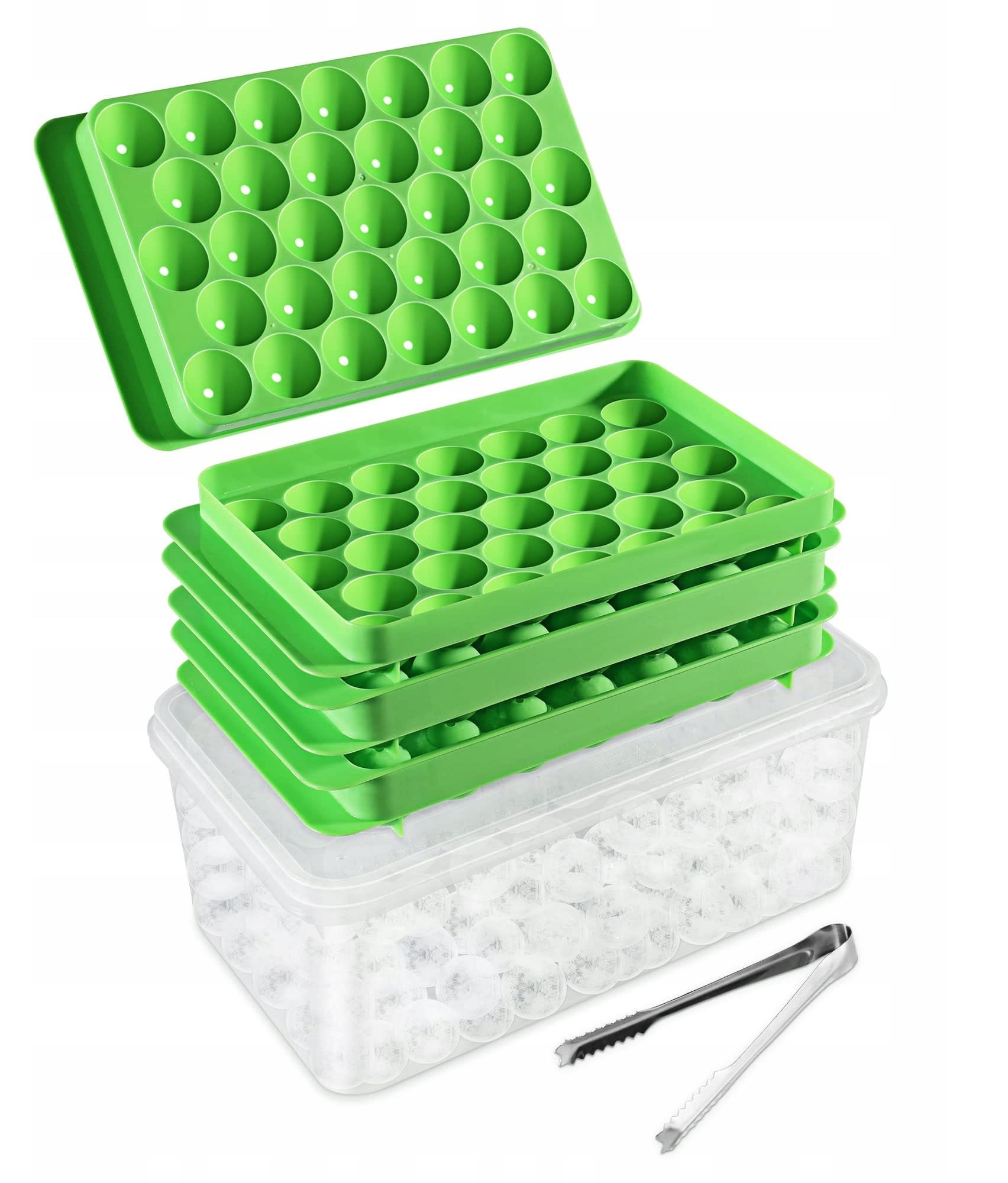 Forma do lodów AcrossSea okrągły 99 sztuk + szczypce