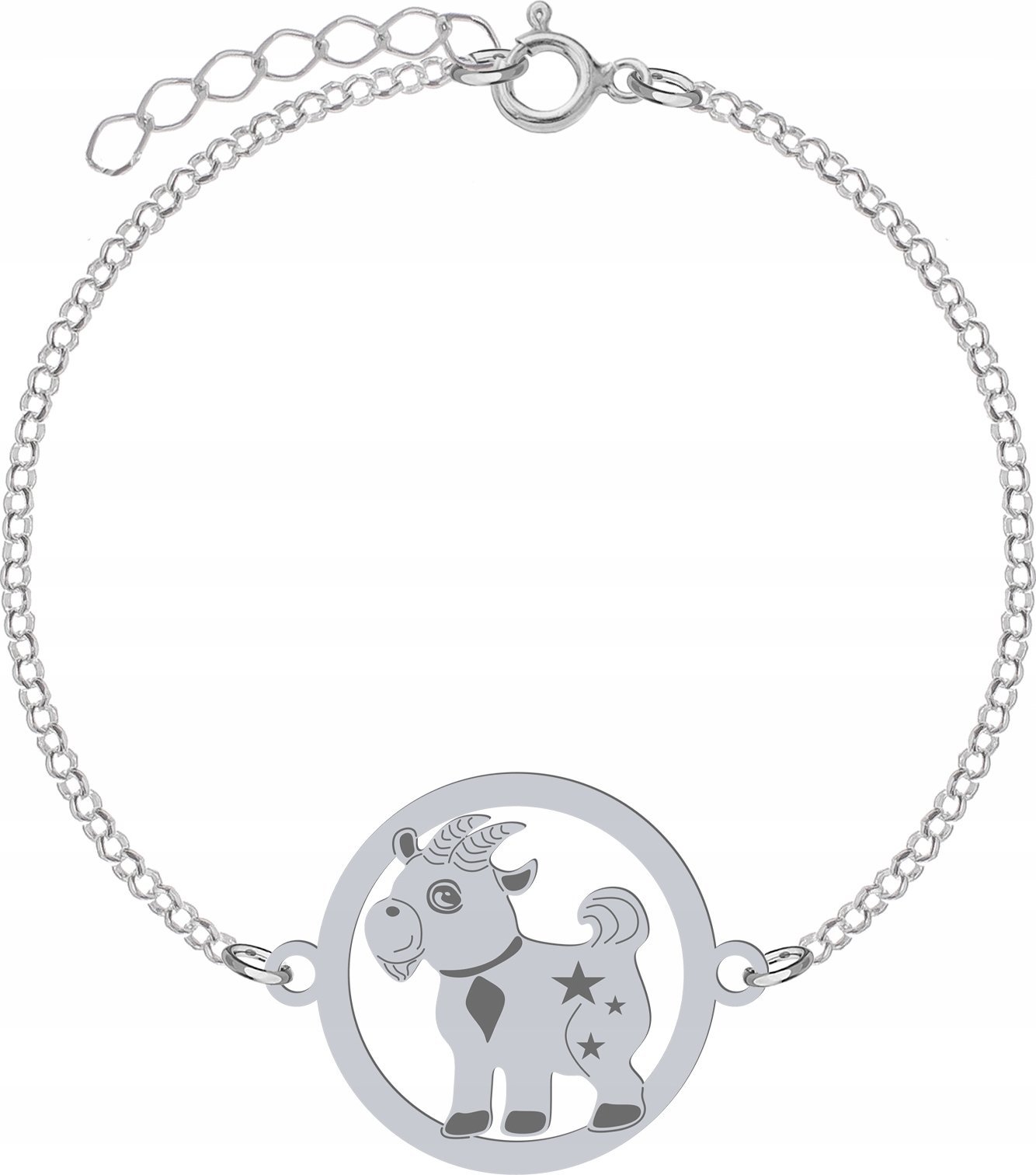 Radziszewska Jewellery Srebrna Bransoletka CUTIE KÓZKA DEDYKACJA