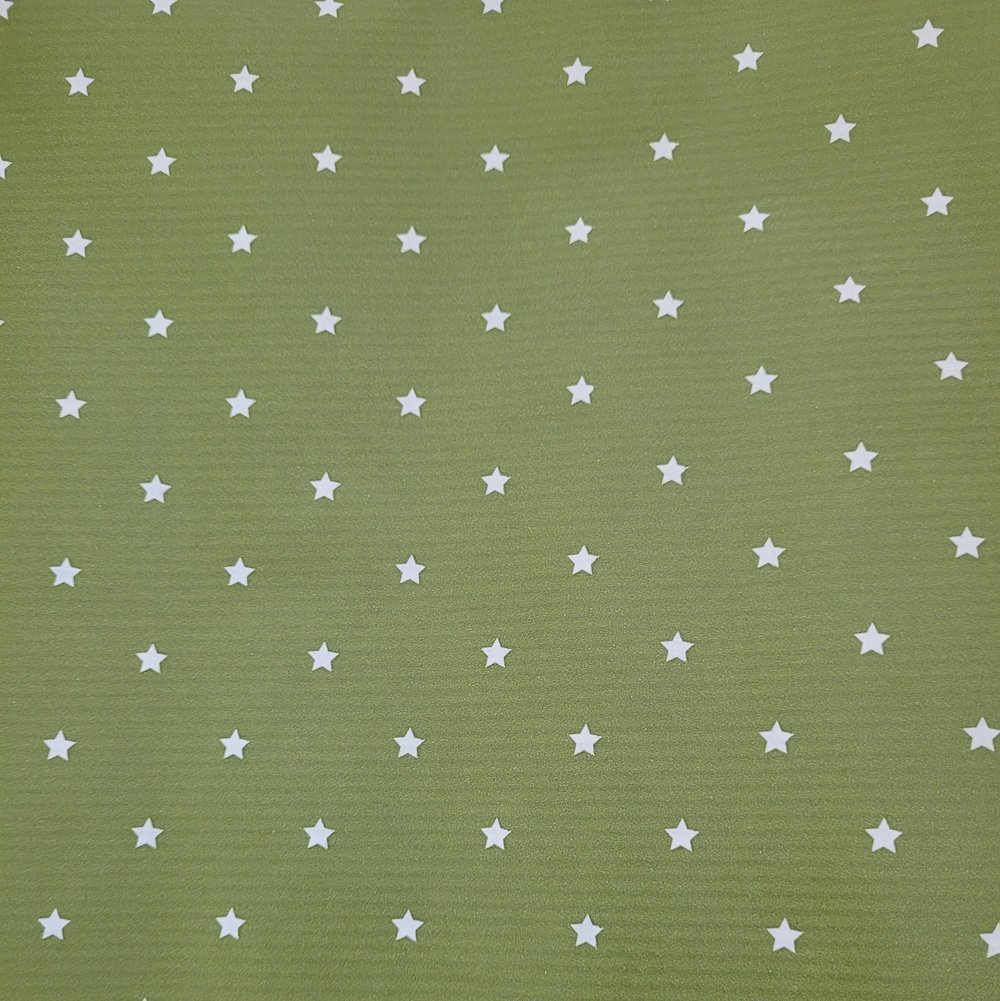 Papier zielone gwiazdy do pakowania 57cmx2m 2m444