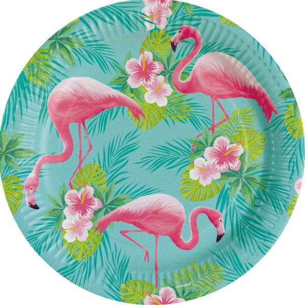 Flamingo tallerkner, 23 cm