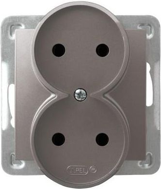 Ospel Gniazdo Impresja podwójne tytan (GP-2YR/m/23)