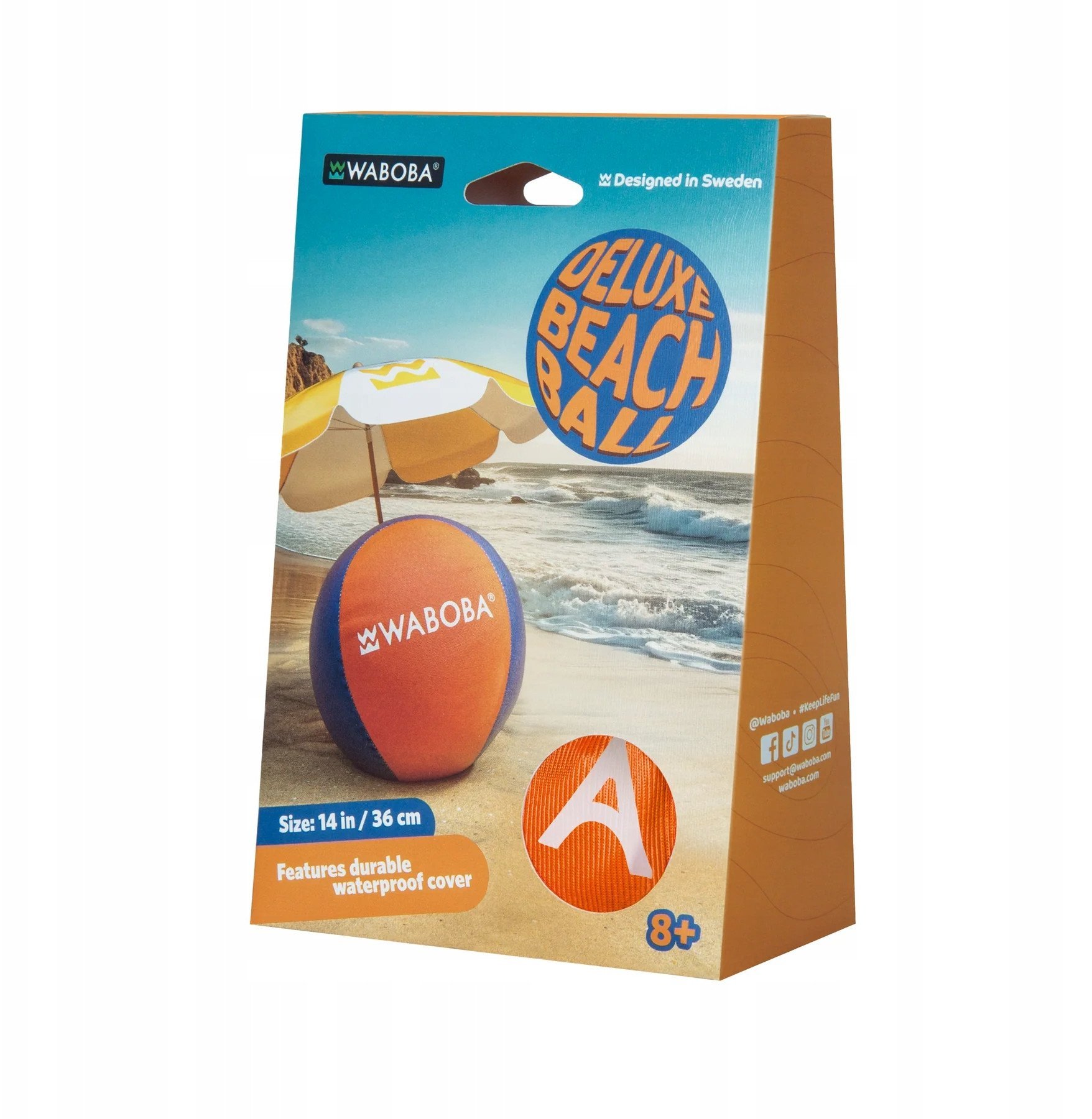 Piłka plażowa Waboba Deluxe Beach Ball 36cm (Produkt w kilku kolorach - wysyłka losowa)