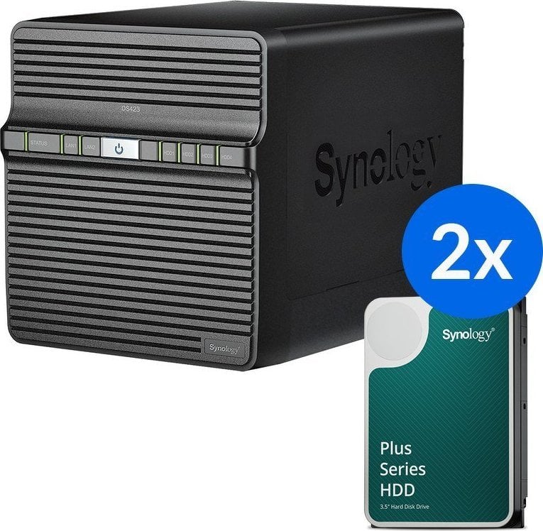 Serwer Synology DS423 zestaw + 2x dysk 6T