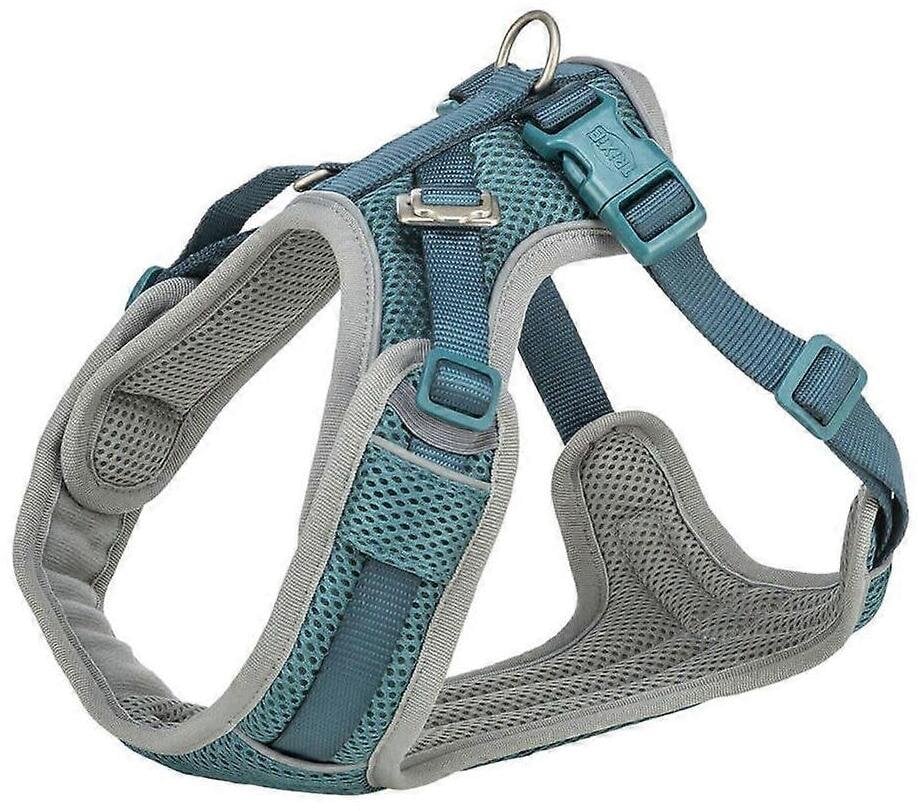 Trixie Premium FlexMesh szelki dla psa petrol L: 63–92 cm/25 mm dostosowane dla mopsów i buldogów