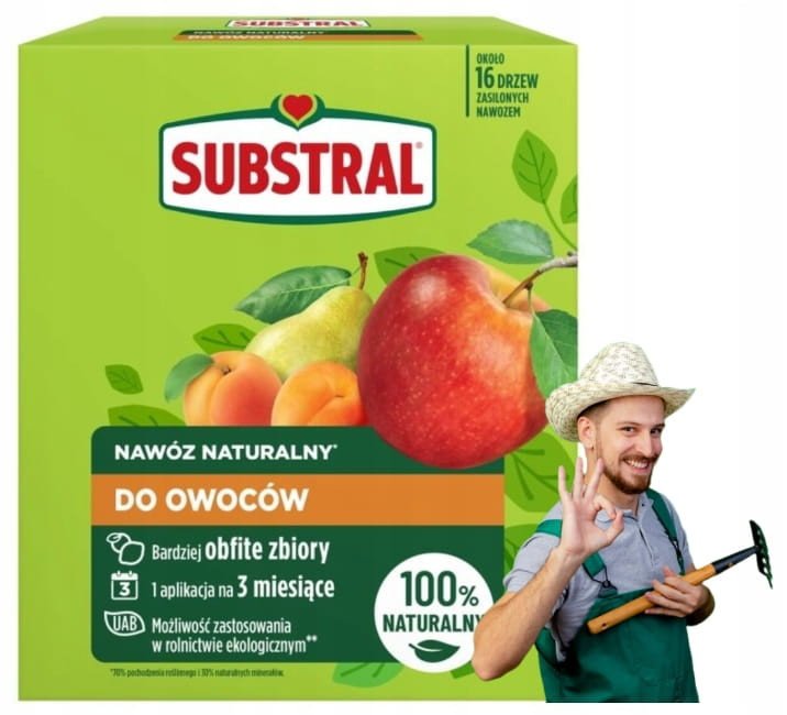 Substral Nawóz do owoców i krzewów 1,2kg Wzmacnia wzrost i owocowanie