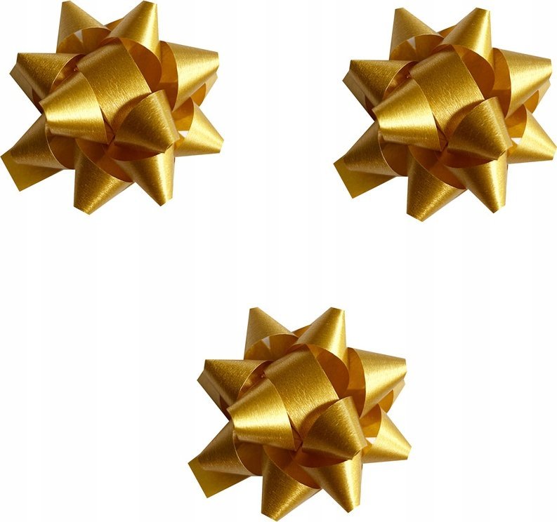 Rozetka KOKARDA do prezentów 3szt. 5,5cm 37MM