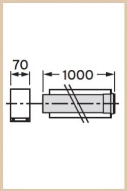 Vaillant Rura przedłużająca DN80/125 1m 303203
