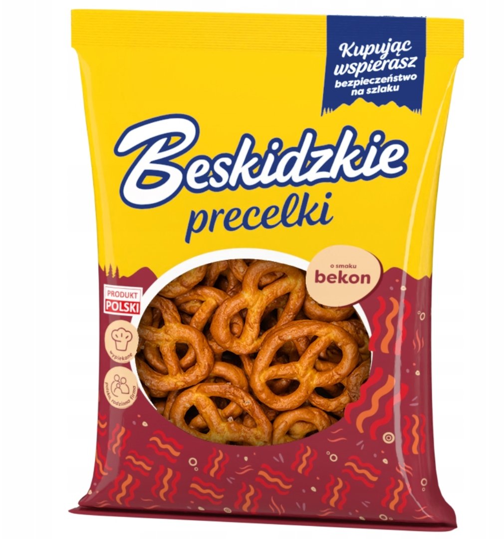 Aksam Beskidzkie Precelki o smaku bekonowym 120g