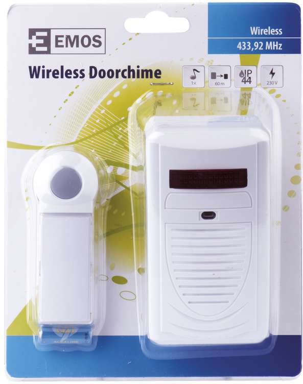 Emos Dzwonek bezprzewodowy 60m 230V 6898-80 biały (P5705)