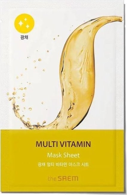 the SAEM Bio Solution Maska w płachcie rozświetlająca - Multivitamin