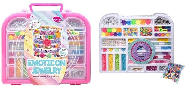 Zestaw koralików w walizce róż 7166059 59083