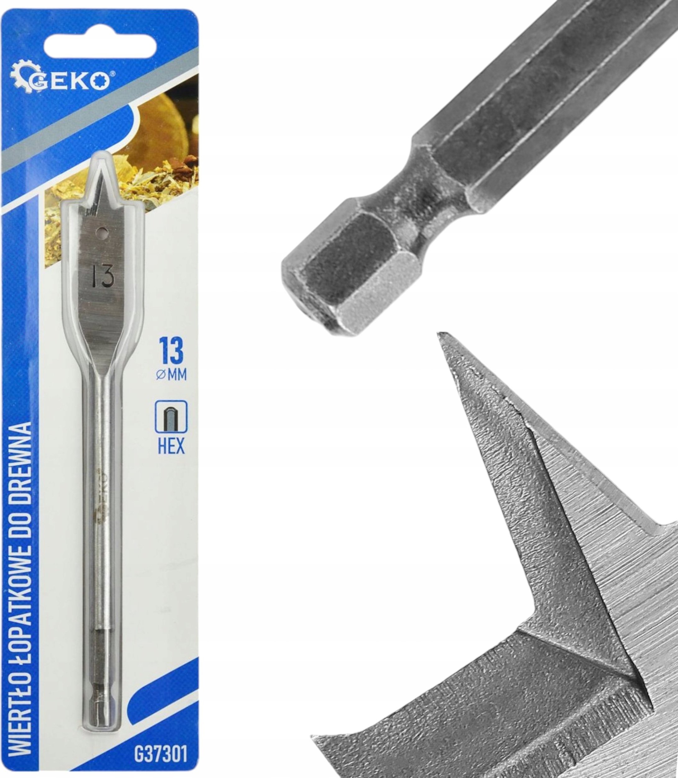 Wiertło Geko Wiertło łopatkowe do drewna 13x152mm HEX (20/200)