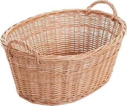Kosz na pranie WickerPL Wiklinowa Wanienka w Kolorze Naturalnym kosz na pranie 60x44x23 cm