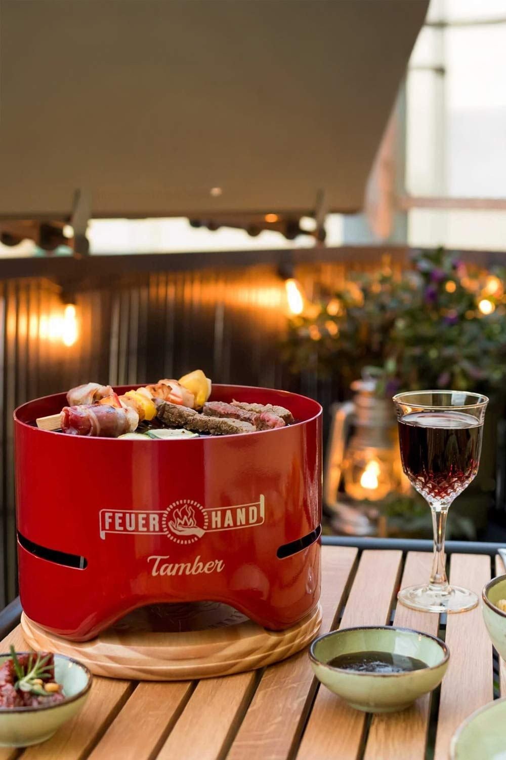 Grill Stołowy Feuerhand Tamber Ruby Red