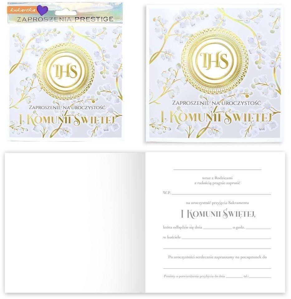 Zaproszenie Komunia 5szt