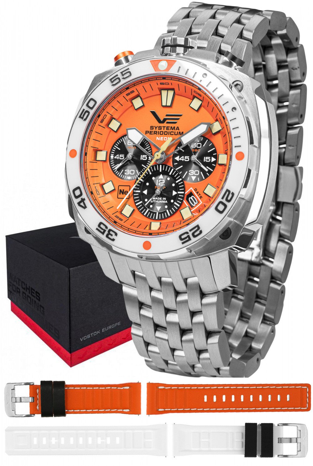 Zegarek męski Vostok Europe VK67-650A723B srebrny