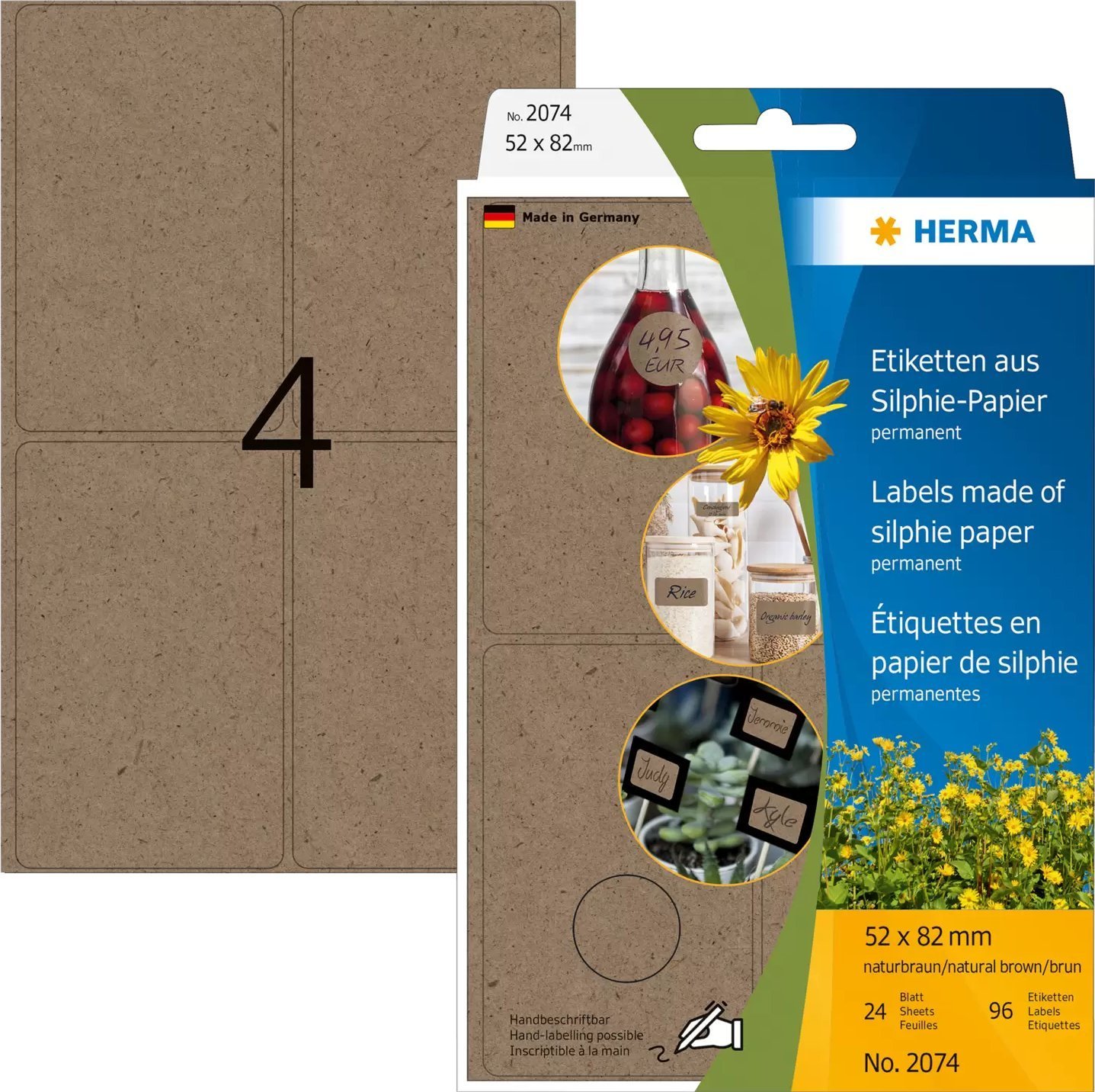 Herma HERMA Büropackung Vielzwecketiketten Silphie 52x82mm