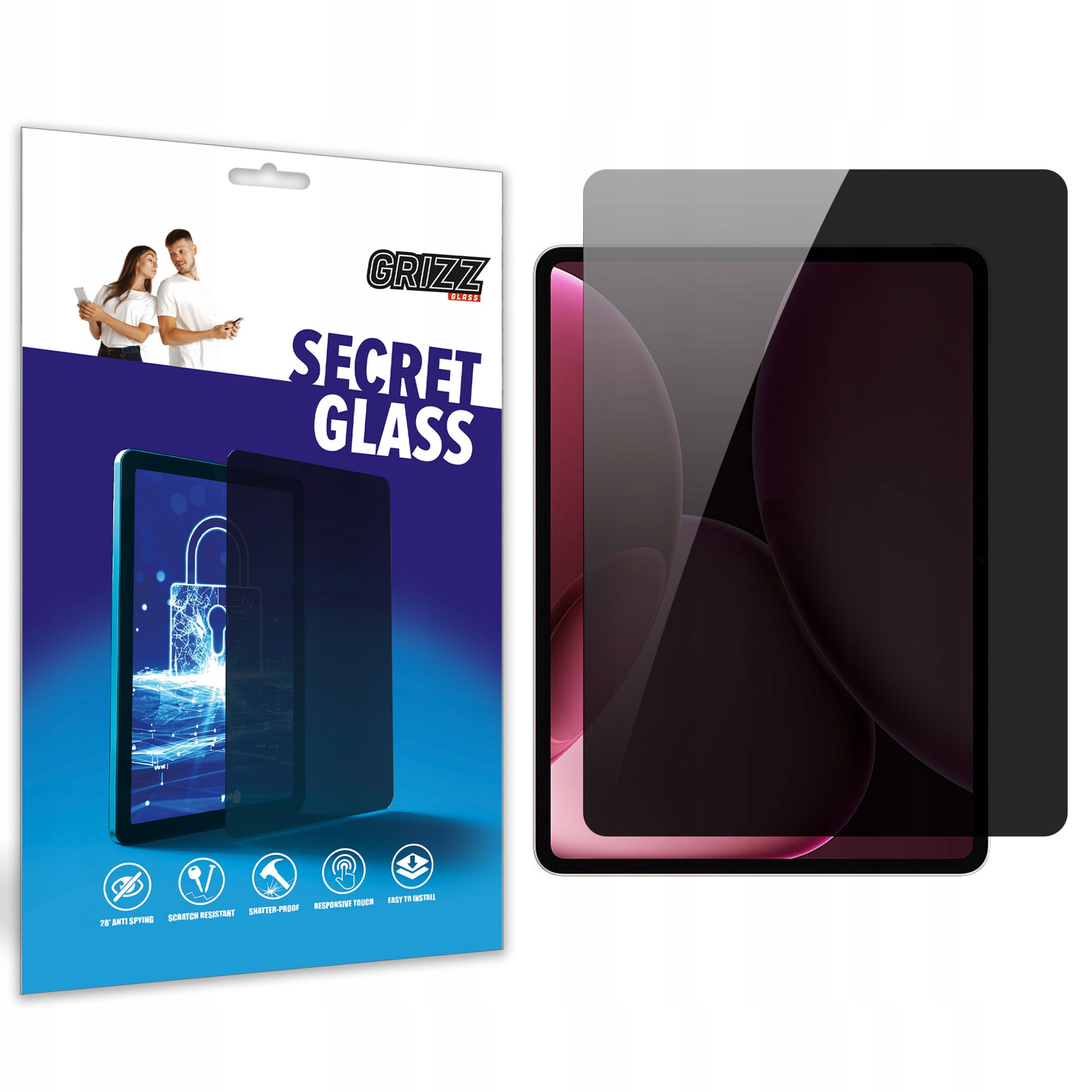 Szkło prywatyzujące GrizzGlass SecretGlass do Oppo Pad 4 Pro