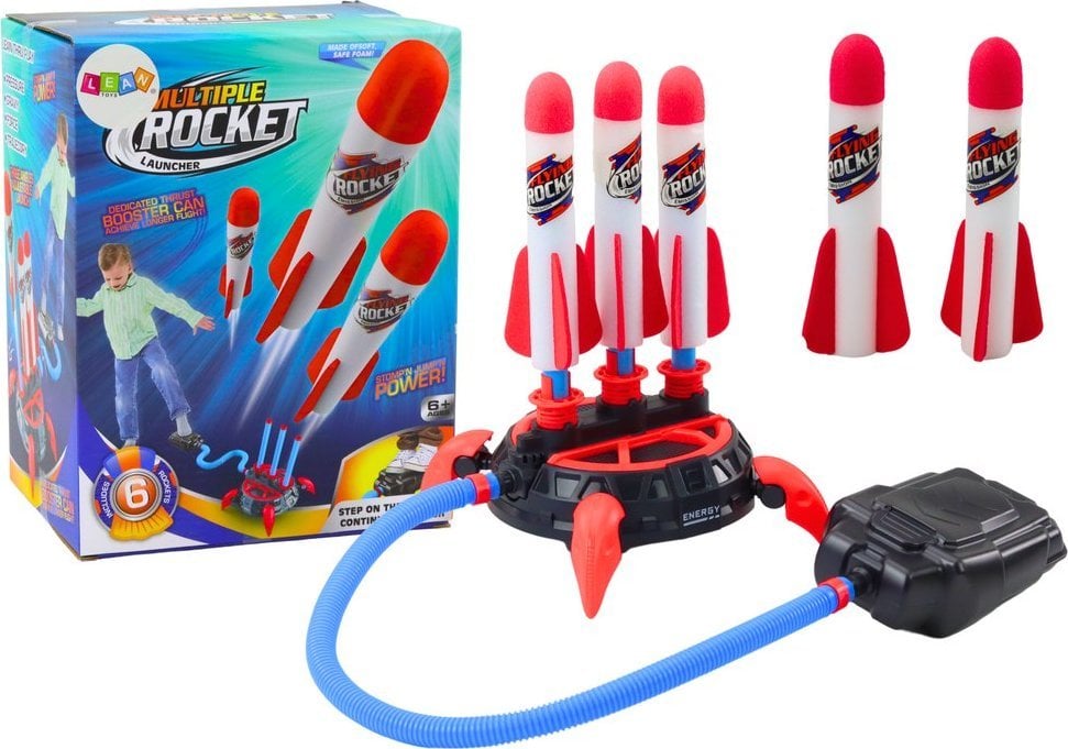 Gra Potrójna Wyrzutnia Katapulta Rakiet Piankowych Pompka