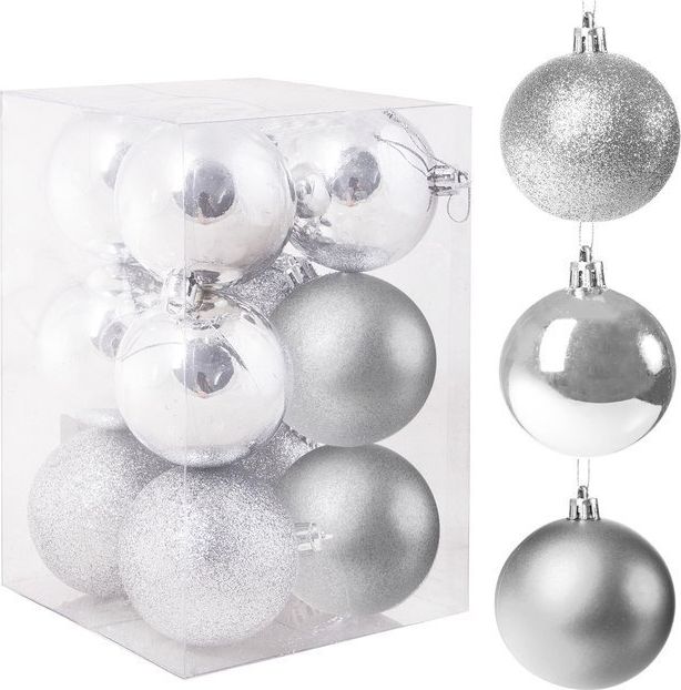 Springos Bombki choinkowe na choinkę zestaw 12 szt. UNIWERSALNY