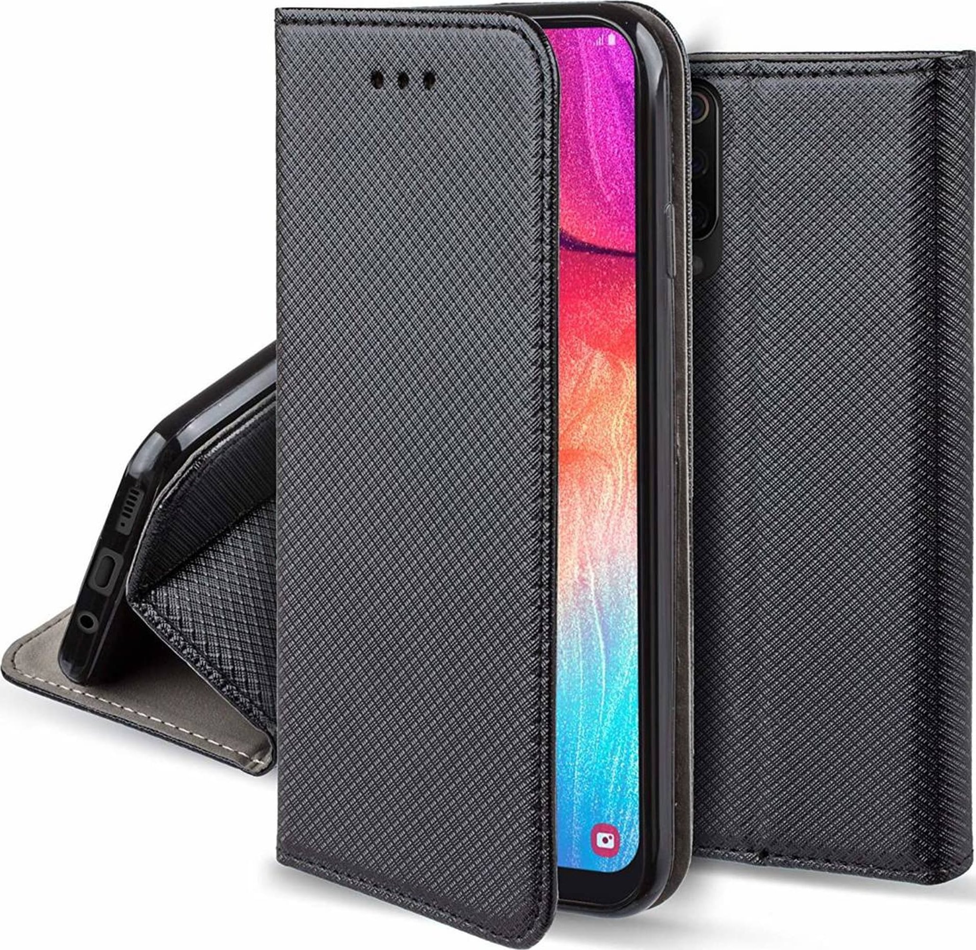 Etui MOTOROLA MOTO G55 Portfel z Klapką Flip Magnet czarne