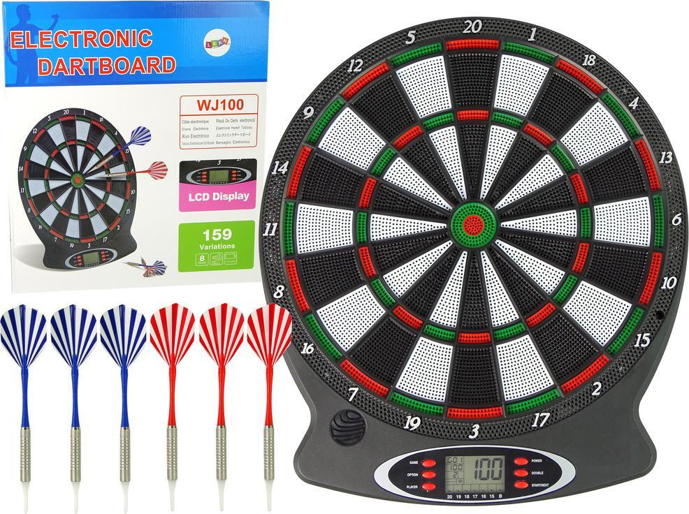LeanToys Elektronicza Tarcza z Rzutkami Dart 43 cm x 38 cm