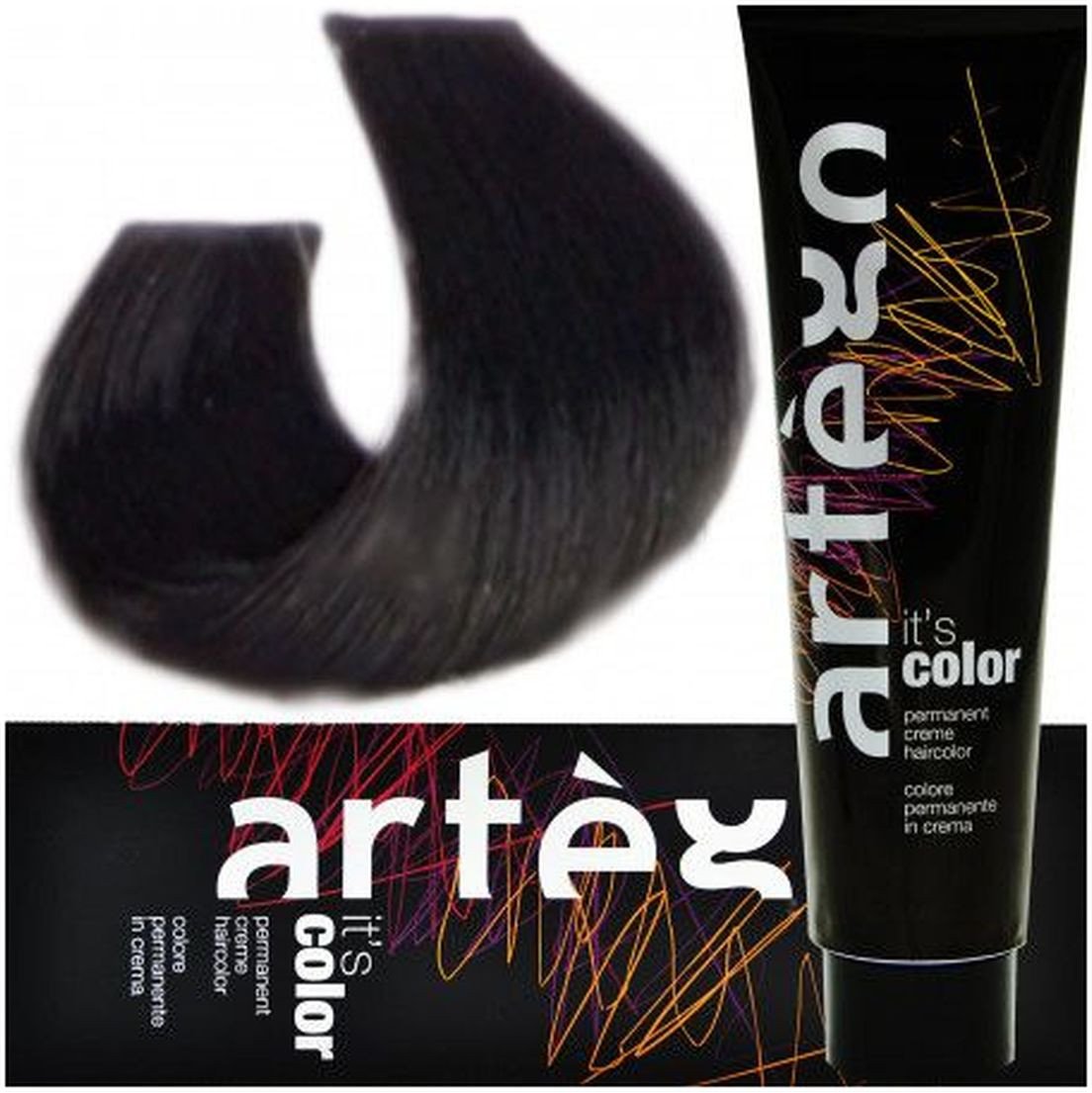Artego Its Color Farba do włosów w kremie 150ml Czarny (1.0 - 1-N)