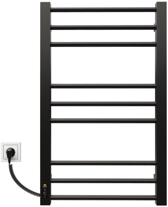 Grzejnik łazienkowy Kosser Rankšluosčių džiovintuvas Kosser Step 800x500/9 EL laikmatis juodas