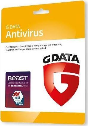 Gdata AntiVirus na 2 urządzenia na 36 miesięcy (C1001KK36002)