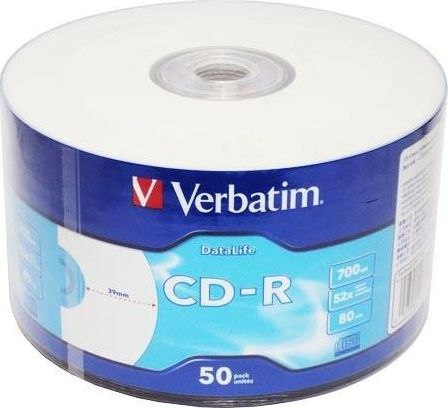Verbatim CD-R 700 MB 52x 50 sztuk (43794)
