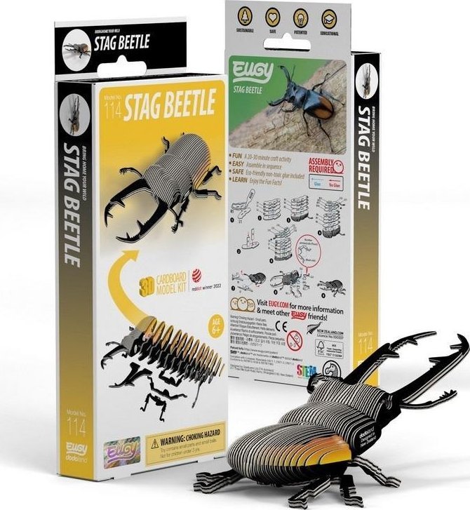 Chrząszcz Jeleń Eugy. Eko Układanka 3D