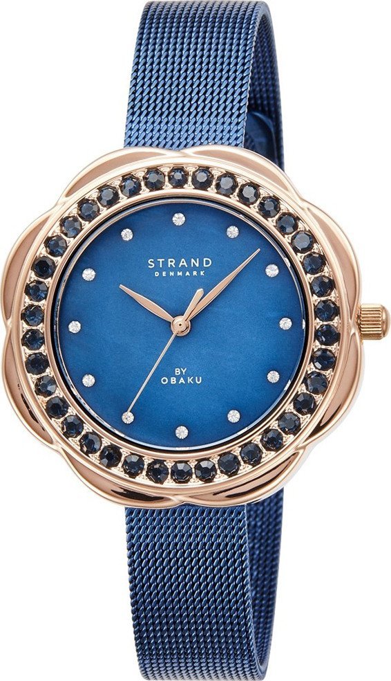 Zegarek Strand Zegarek damski Strand S735LXVLML-CSL CYRKONIE niebieski