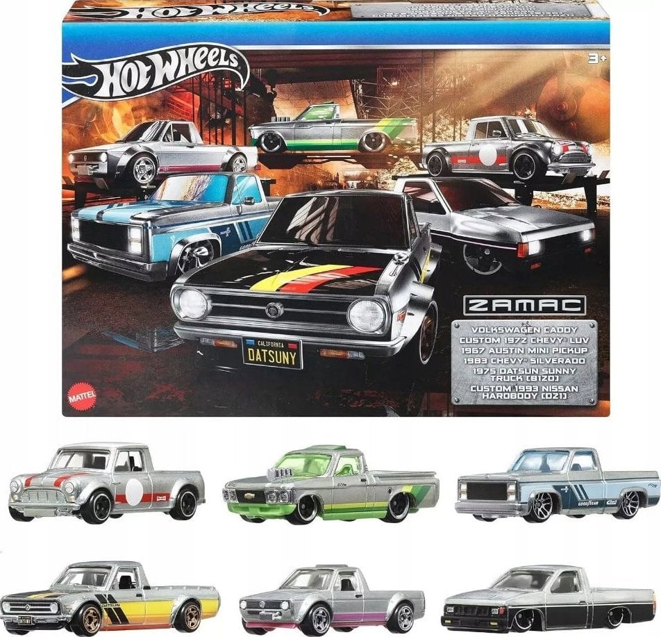 Mattel HW ZAMAC zestaw 6 autek HRX57 /6