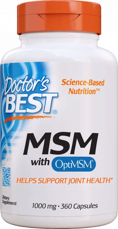 DOCTORS BEST Doctor's Best - MSM z OptiMSM, 1000mg, 360 kapsułek