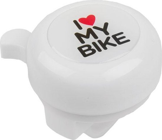 Dzwonek I love my bike stalowy