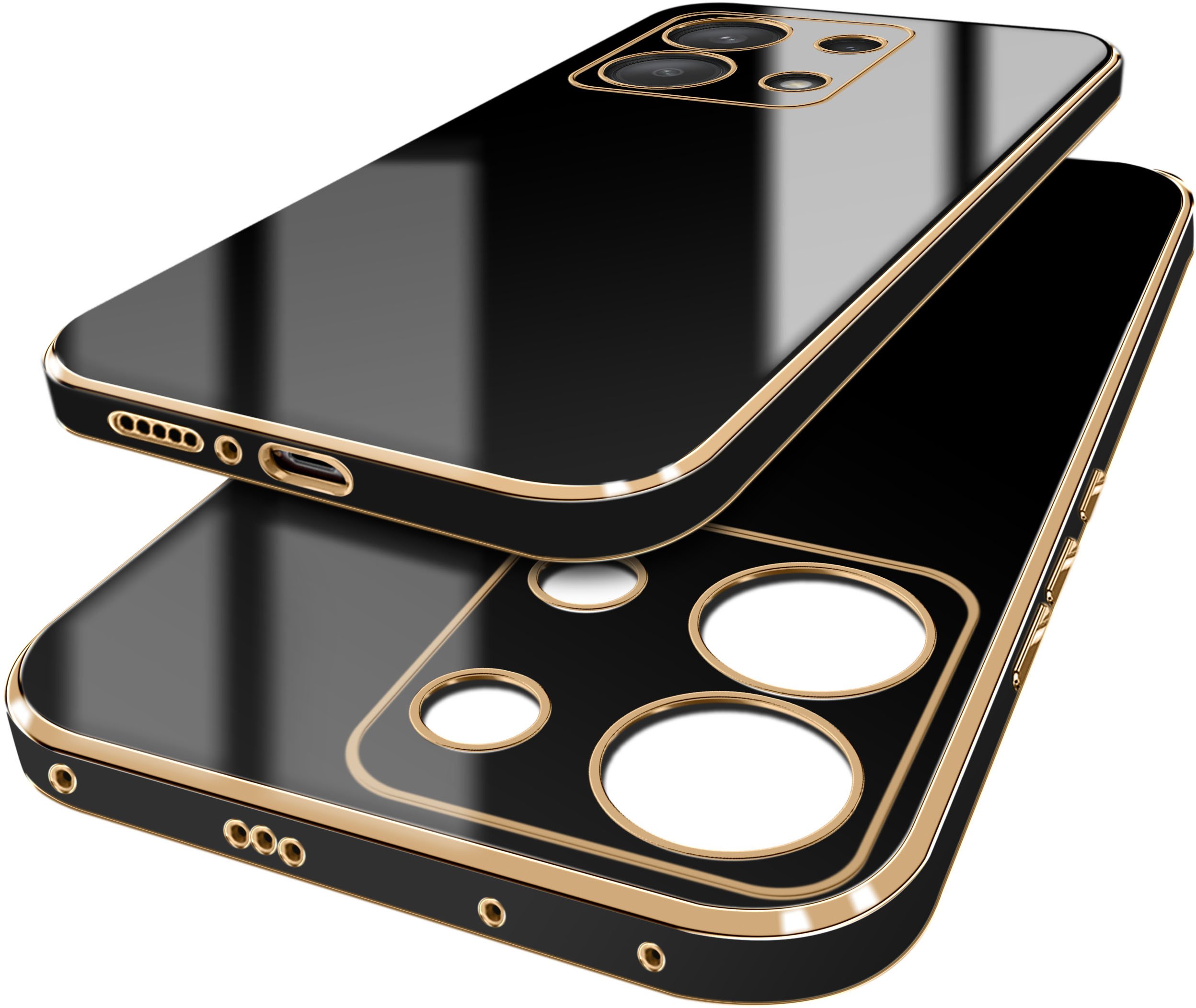 Etui do Xiaomi Redmi Note 13 Pro 4G GOLD GLAMOUR + Szkło OCHRONNE 9H