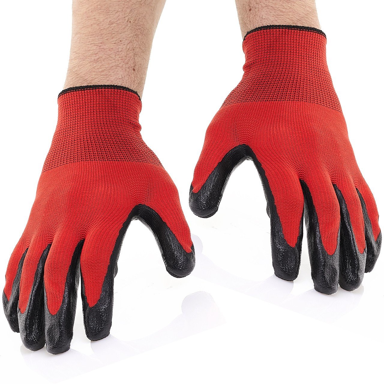 Rękawice Rękawiczki Ochronne Robocze Okulary Ekonomiczne Zestaw Techrebal