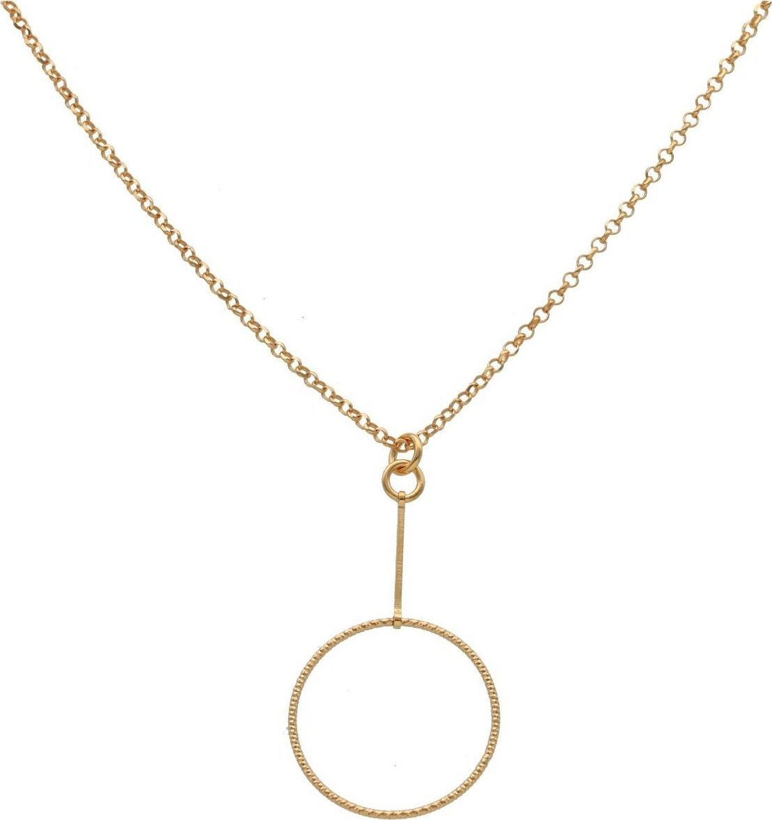 Irbis srebrny pozłacany naszyjnik kółko karma Uniwersalny