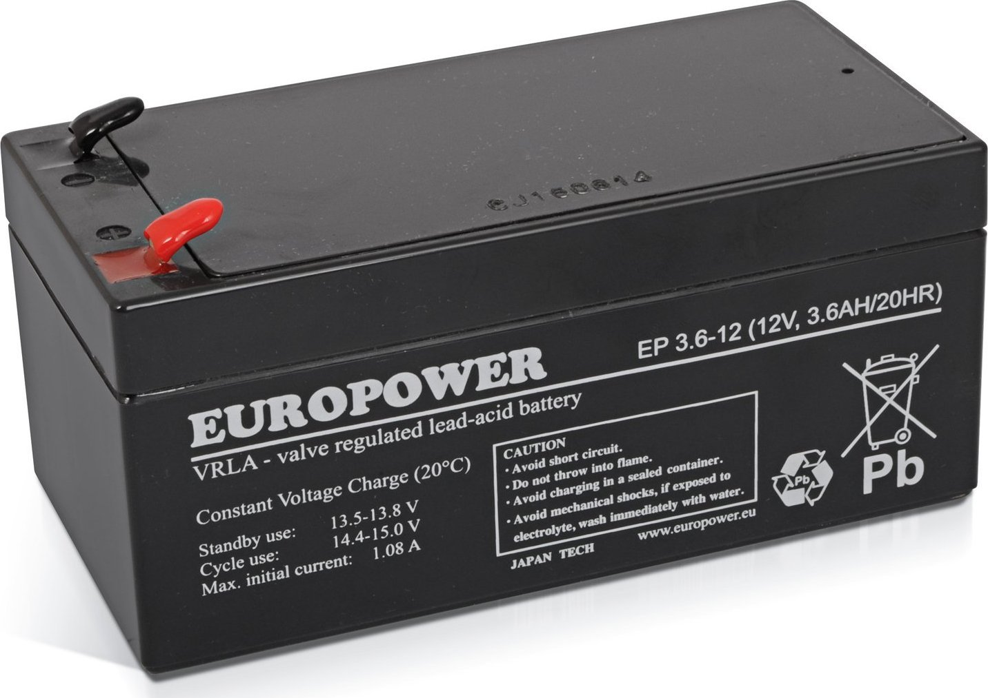 Europower Akumulator 12V 3.6Ah AGM EP3.6-12