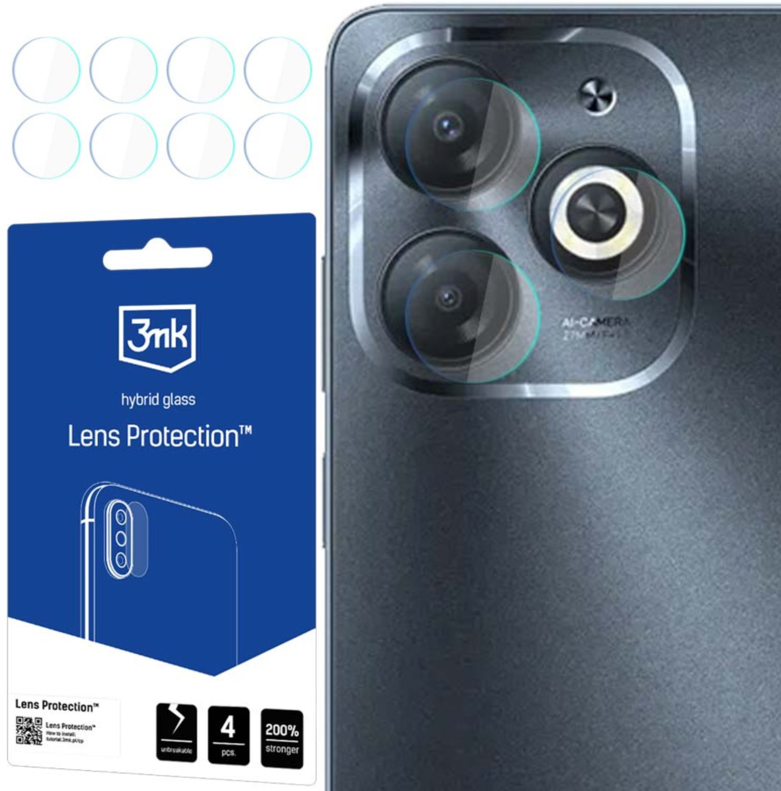 INFINIX SMART 8 PRO - 3MK LENS PROTECTION